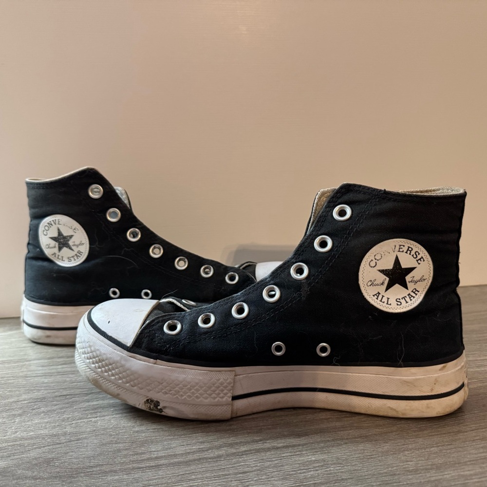 Converse Black and White High-Top Sneakers